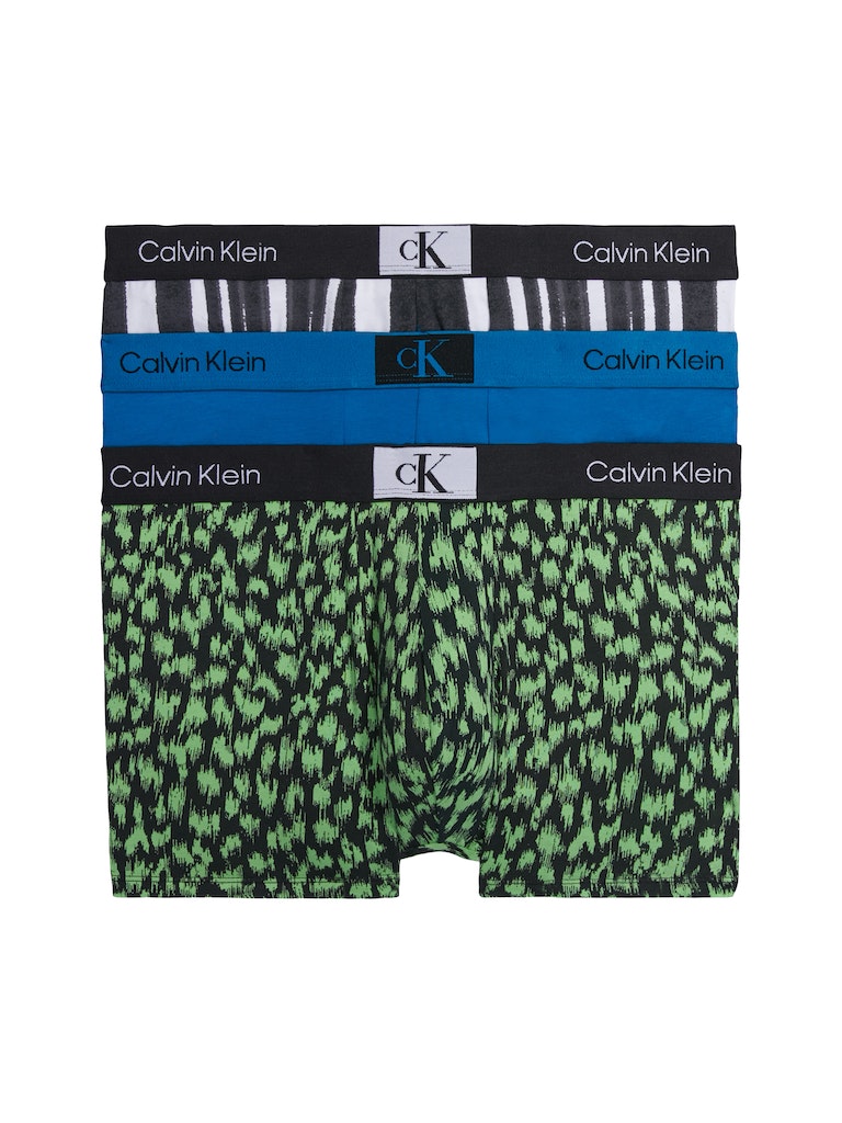 3 Pack Trunks Ck96 in Blue / Red / Print-underwear-Heroes