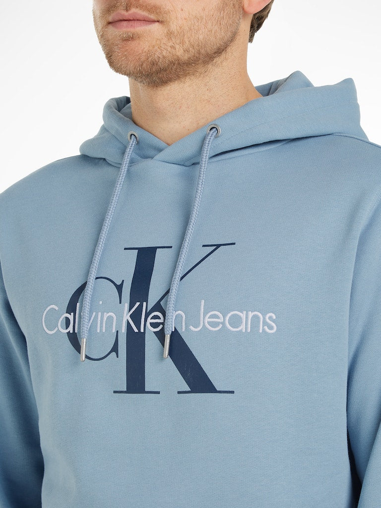 Calvin Klein Jeans Monogram Hoodie Iceland Blue-sweat-Heroes