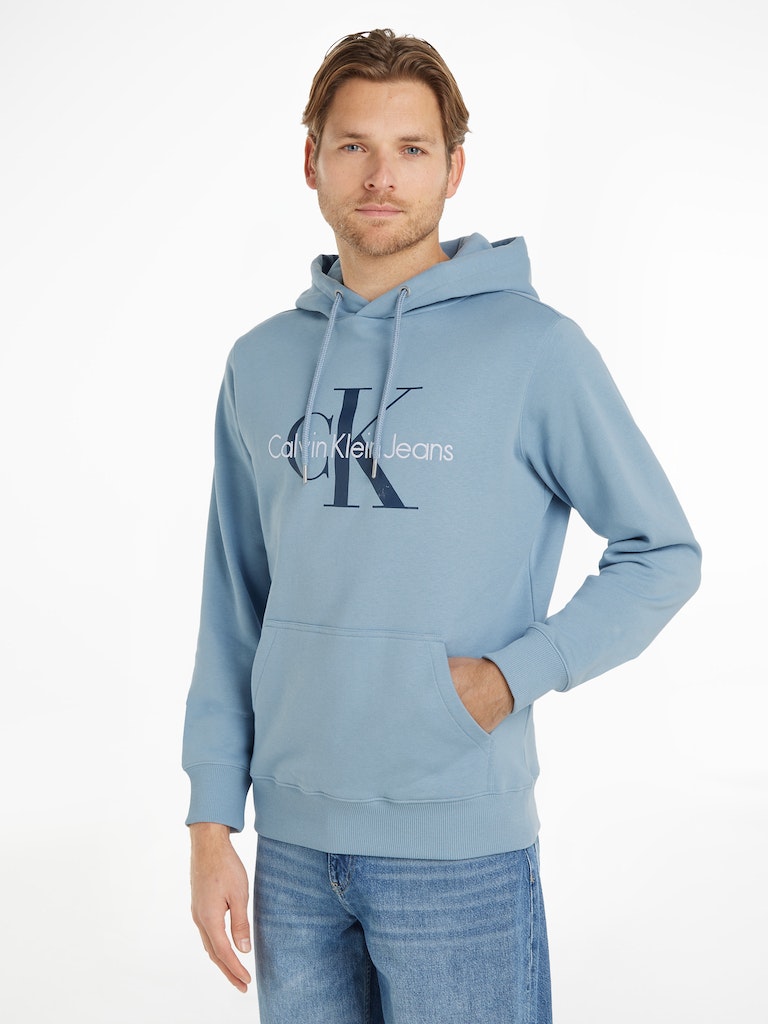 Calvin Klein Jeans Monogram Heroes – Hoodie Iceland Blue