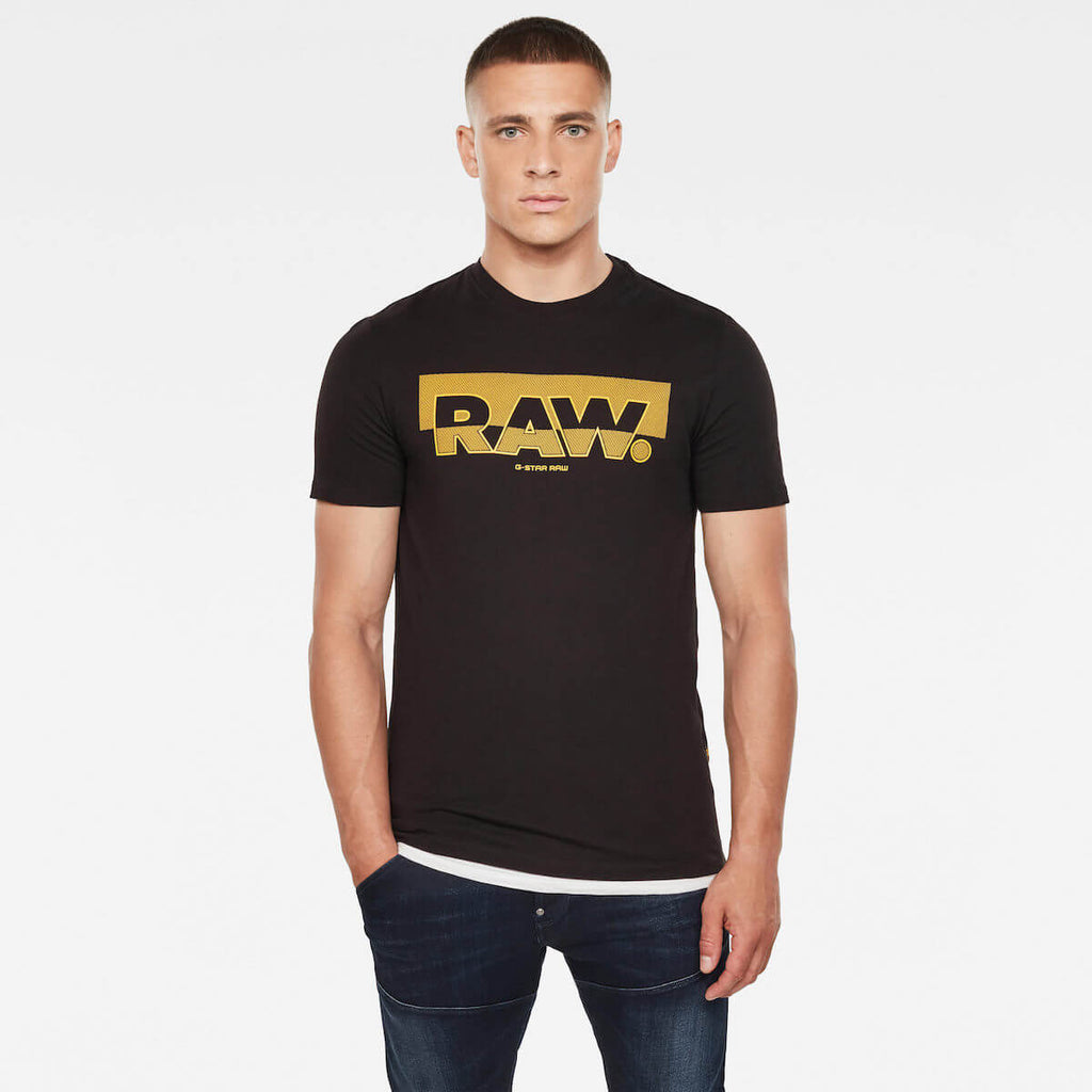 G-Star Raw Graphic Slim T-Shirt Black-Heroes