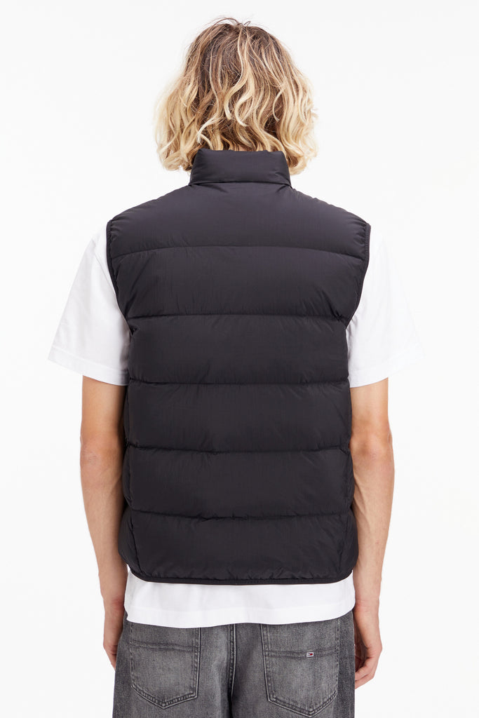 Tommy Jeans Light Down Vest Black-gillet-Heroes