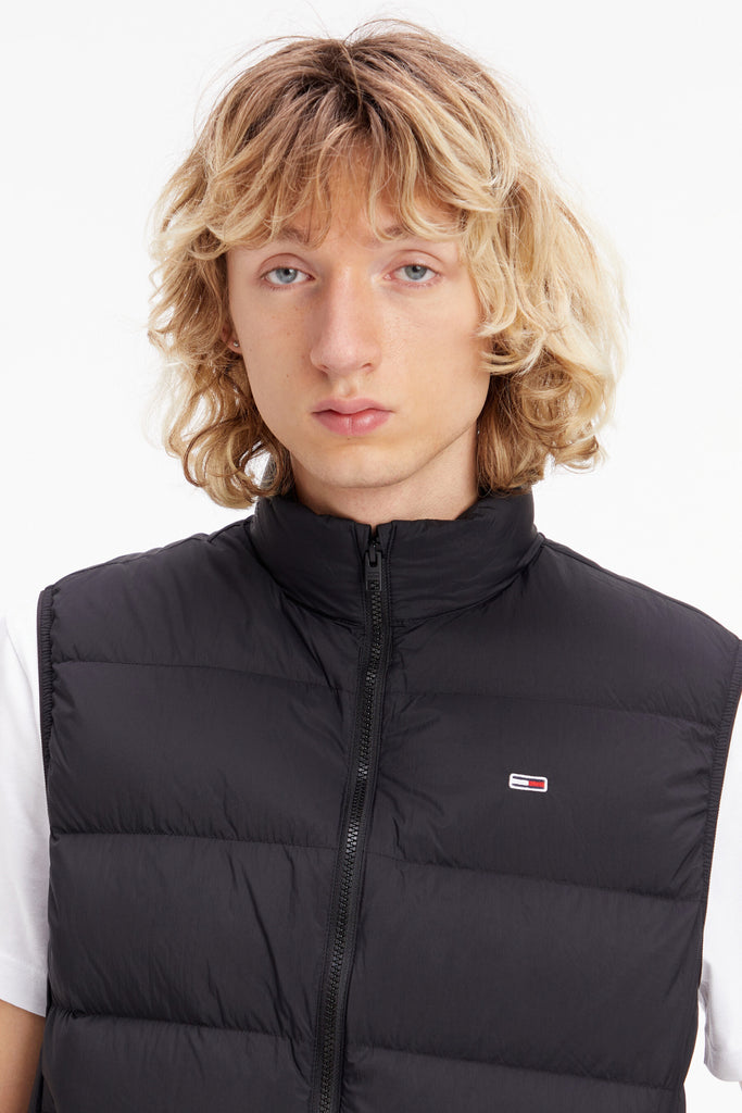 Tommy Jeans Light Down Vest Black-gillet-Heroes