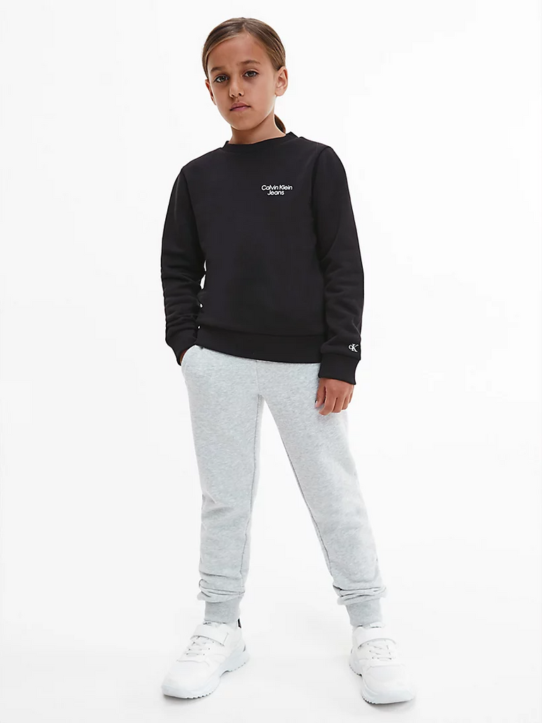 Calvin Klein Organic Cotton Terry Sweatshirt Black-Heroes