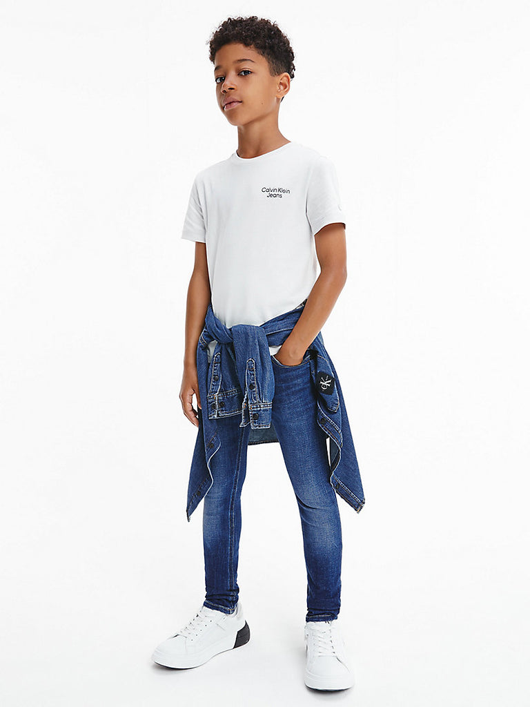 Calvin Klein Jeans Organic Cotton T-Shirt Stone Grey-t-shirt-Heroes