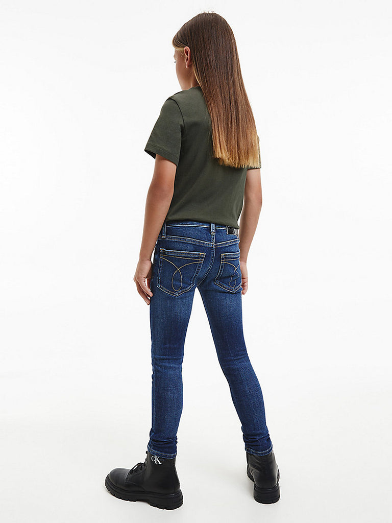 Calvin Klein Jeans Organic Cotton Logo T-Shirt Deep Depths-t-shirt-Heroes