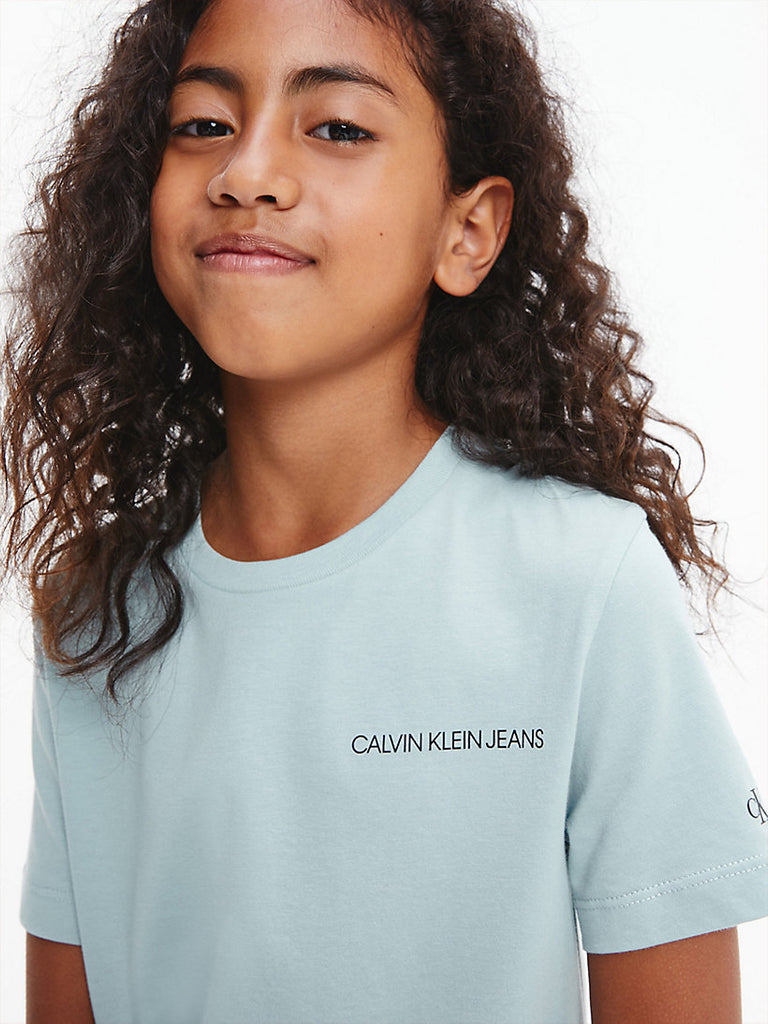 Calvin Klein Jeans Organic Cotton T-Shirt Muted Aqua-t-shirt-Heroes