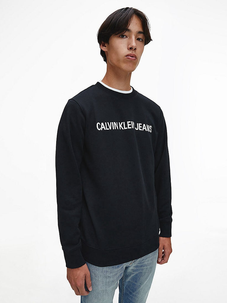 Calvin Klein Logo Sweatshirt Black-Heroes