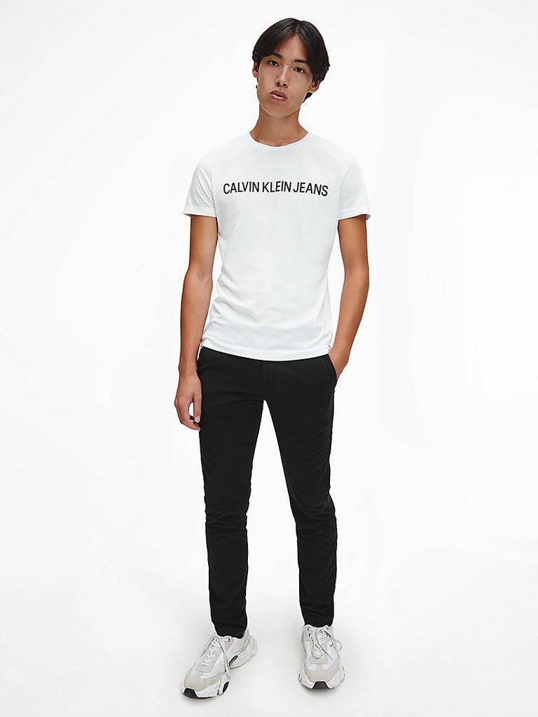 Calvin Klein Organic Cotton Logo Tee White-Heroes