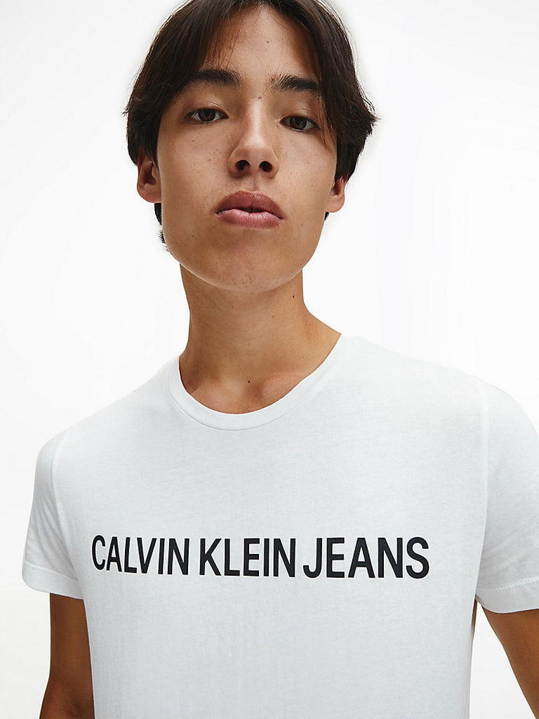 Calvin Klein Organic Cotton Logo Tee White-Heroes
