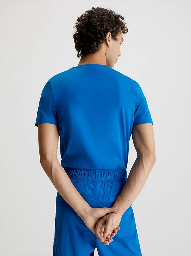Calvin Klein Jeans Slim Logo T-Shirt Tarps Blue-t-shirt-Heroes