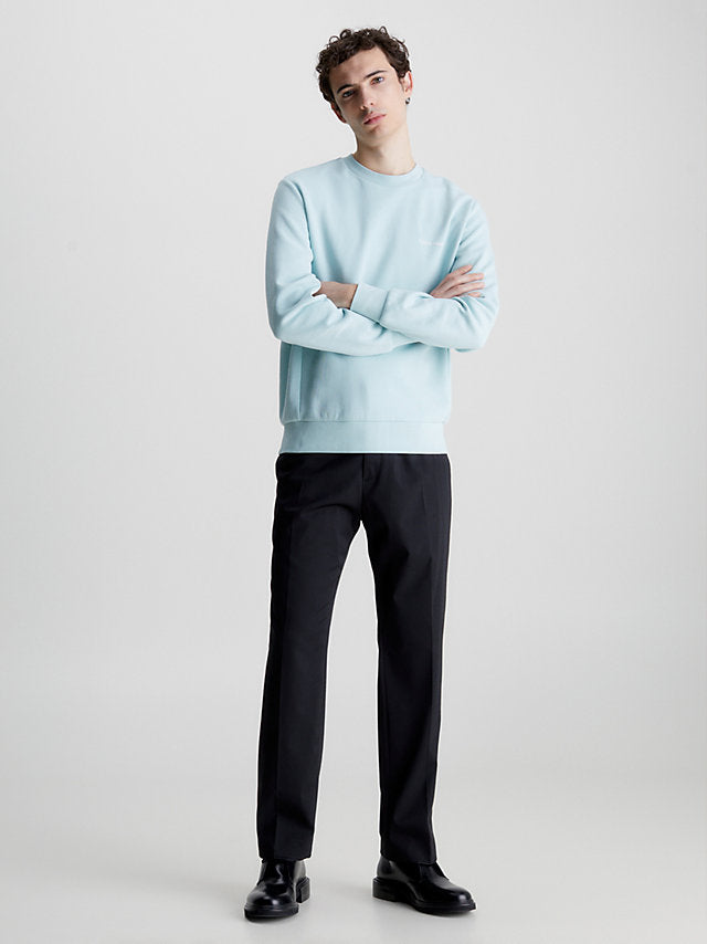 Calvin Klein Recycled Polyester Sweatshirt Ghost Glacier-sweat-Heroes