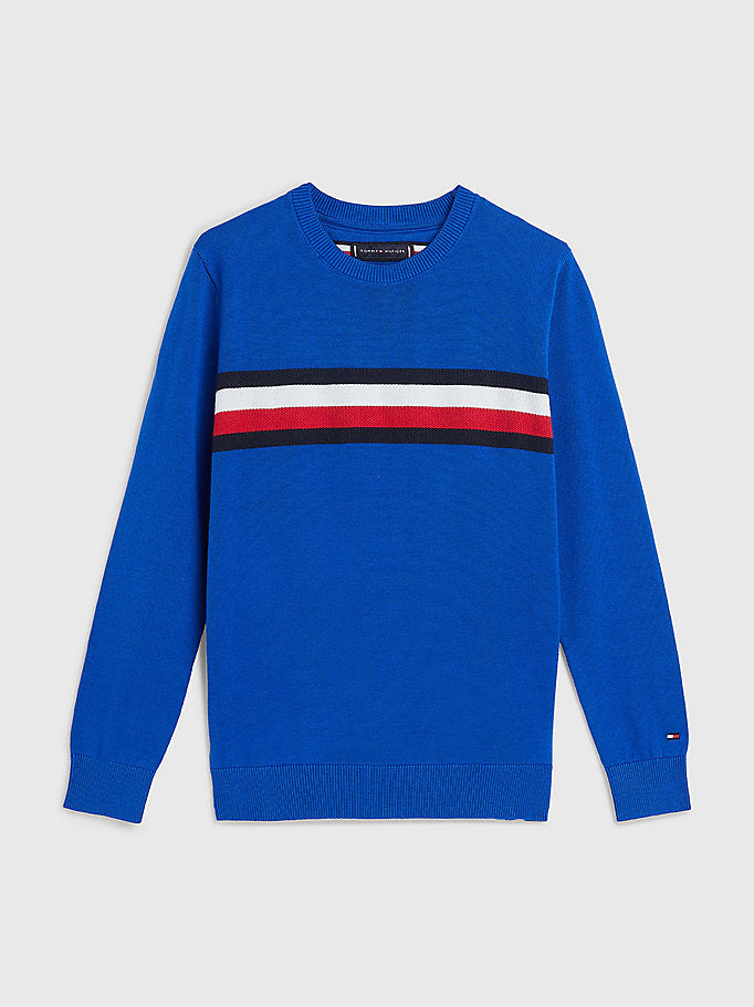 Tommy Hilfiger Essential Signature Jumper Cobalt-Heroes