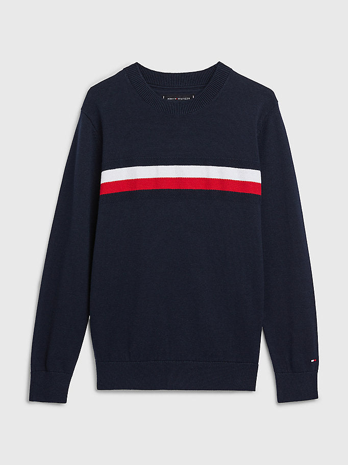 Tommy Hilfiger Essential Signature Jumper Desert Sky-Heroes