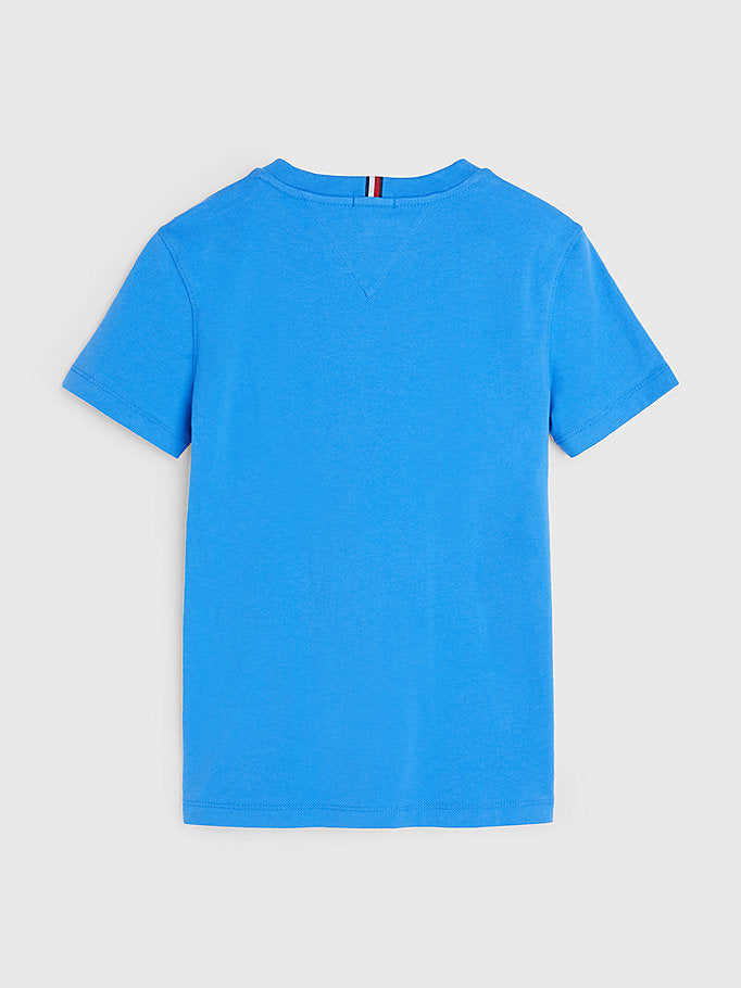 Tommy Hilfiger Essential Logo Dual Gender Jersey T-Shirt Mesmerizing Blue-t-shirt-Heroes
