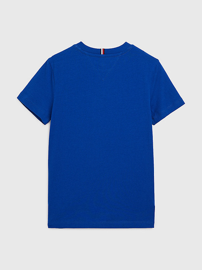 Tommy Hilfiger Dual Gender Essential Logo T-Shirt Cobalt-t-shirt-Heroes