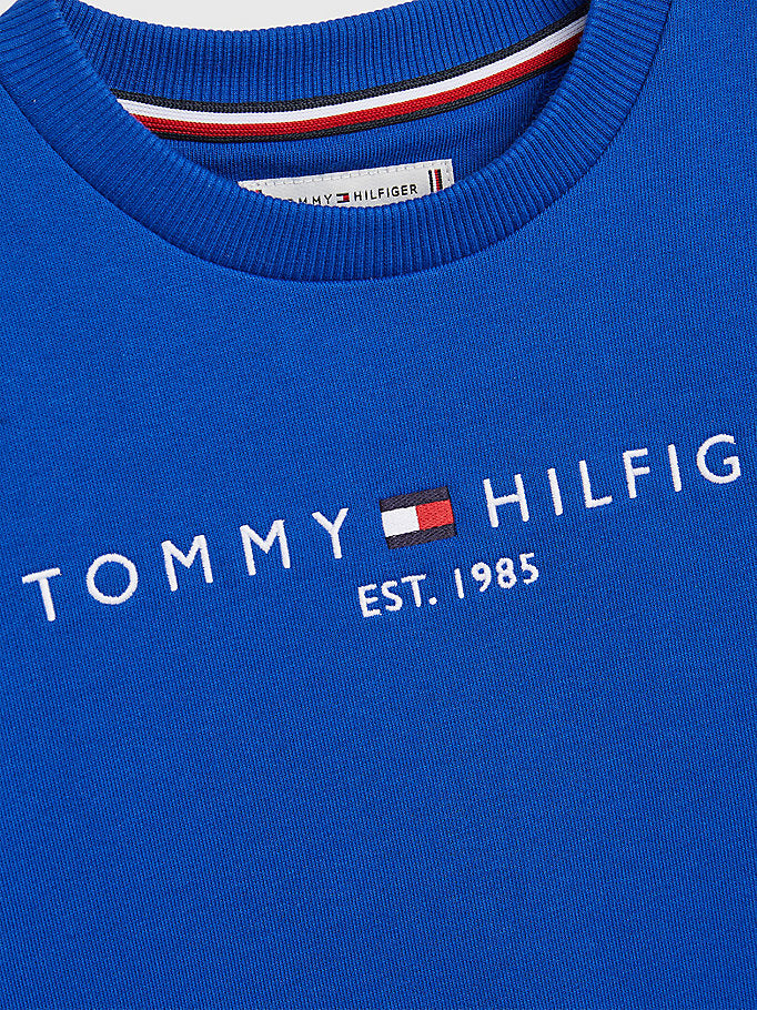 Tommy Hilfiger Essential Terry Sweatshirt Cobalt-sweat-Heroes