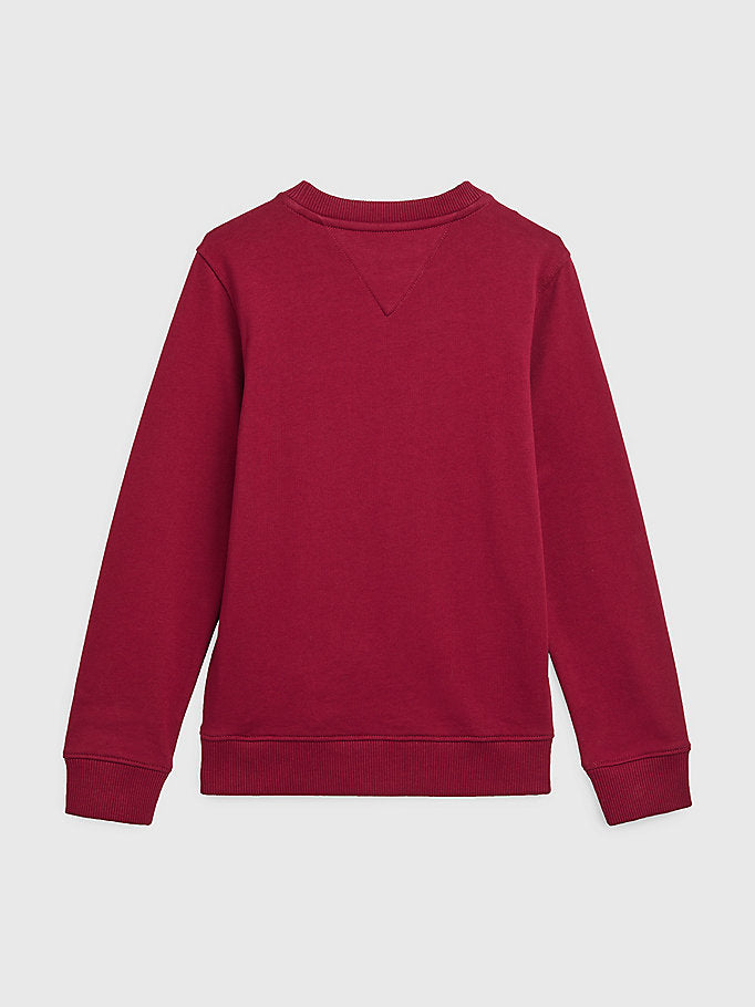 Tommy Hilfiger Essential Terry Sweatshirt Rouge-sweat-Heroes