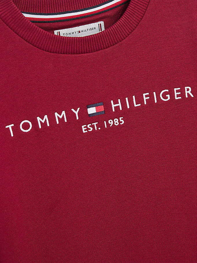 Tommy Hilfiger Essential Terry Sweatshirt Rouge-sweat-Heroes