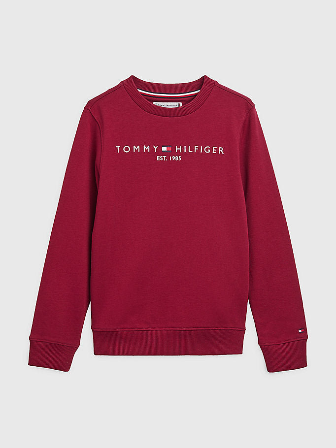 Tommy Hilfiger Essential Terry Sweatshirt Rouge-sweat-Heroes