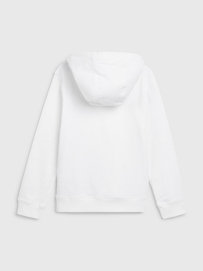 Tommy Hilfiger Essential Dual Gender Terry Hoody White-sweat-Heroes