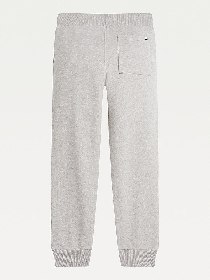 Tommy Hilfiger Essential Organic Cotton Logo Joggers Lt Grey Heather-Heroes