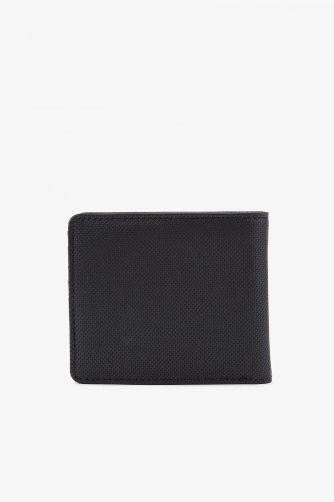 Fred Perry Pique Textured Wallet Black-wallet-Heroes