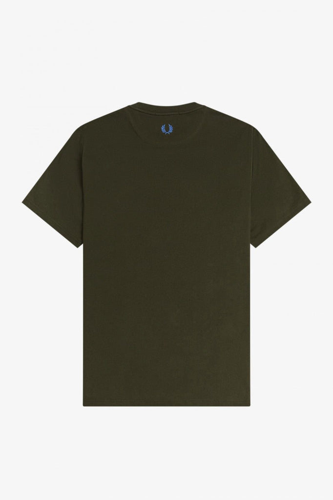 Fred Perry Crew Neck Cotton Tee Green-Heroes