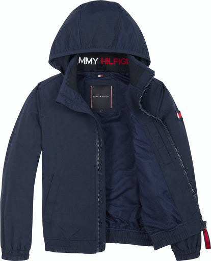 Tommy Hilfiger Kids Essential Hooded Jacket Navy-jacket-Heroes