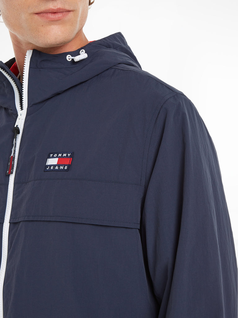 Toggle Cord Hood Chicago Windbreaker in Twilight Navy-jackets-Heroes