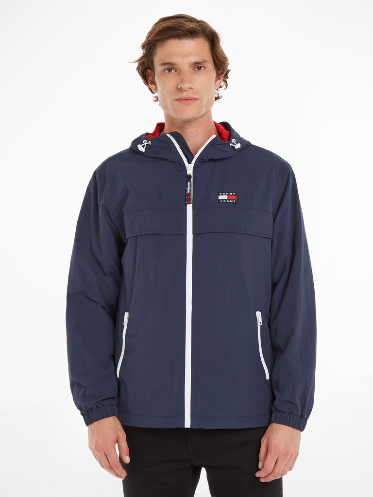 Toggle Cord Hood Chicago Windbreaker in Twilight Navy-jackets-Heroes