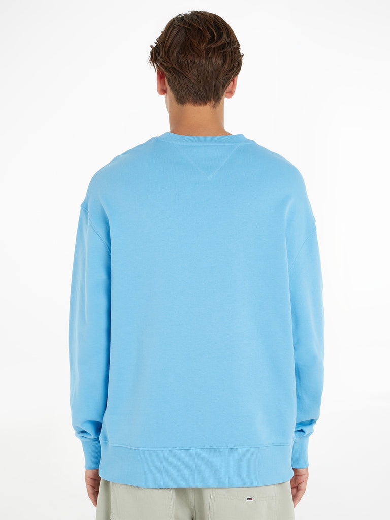 Relaxed Fit Badge Sweatshirt in Skyfall-sweatshirts-Heroes