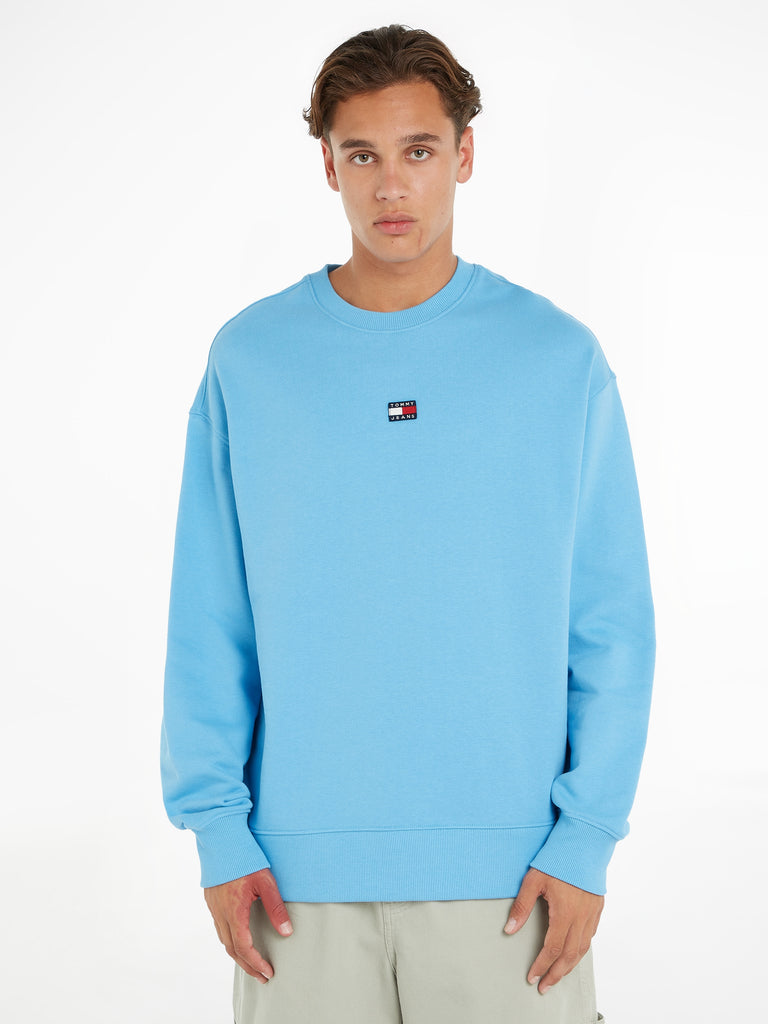 Relaxed Fit Badge Sweatshirt in Skyfall-sweatshirts-Heroes