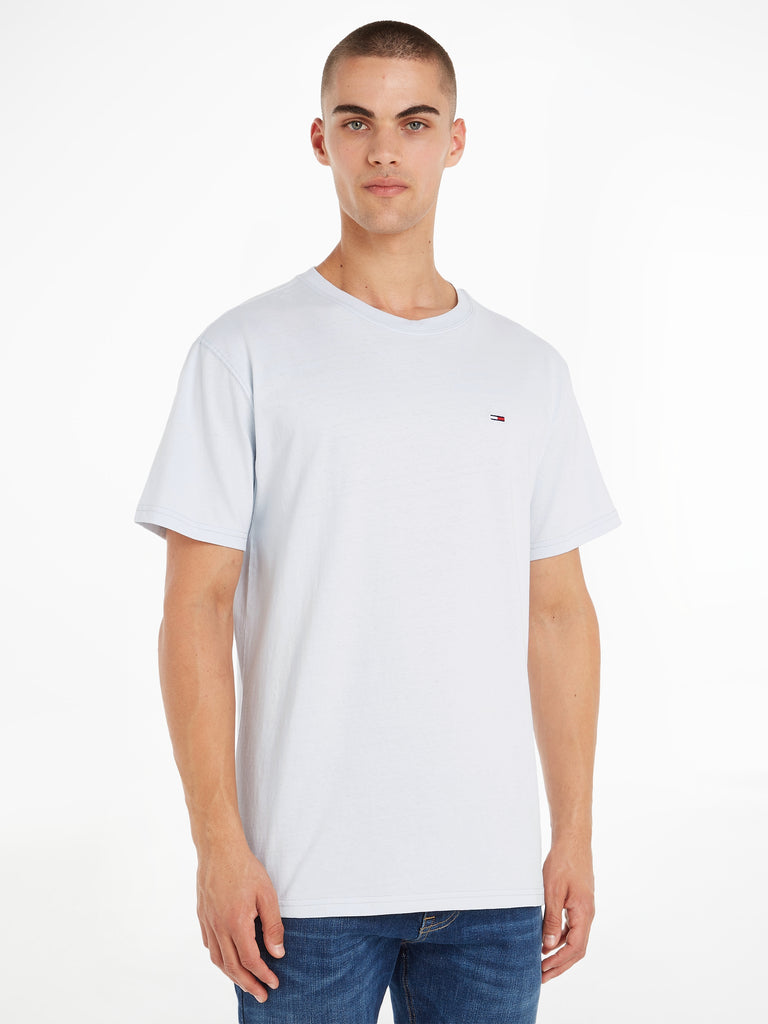 Classic Solid Tee In Shimmering Blue-t shirts-Heroes