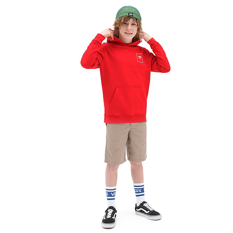 Vans Boys Print Box T-Shirt Hoodie Red-Heroes