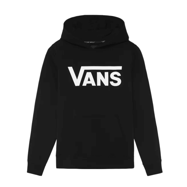 Vans Overhead Script Logo Hood Black-sweatshirts-Heroes
