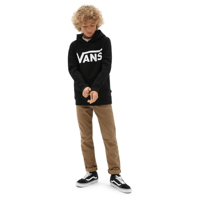 Vans Overhead Script Logo Hood Black-sweatshirts-Heroes