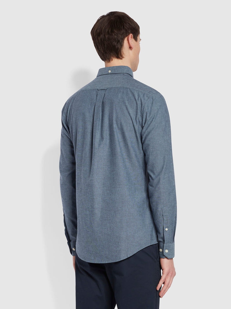 Farah Steen Slim Fit Brushed Organic Cotton Shirt in Stellar-shirt-Heroes