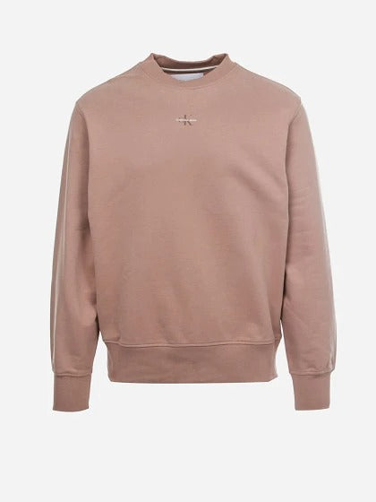 Calvin Klein Jeans Micro Monologo Crew Sweat Dark Blush-sweat-Heroes