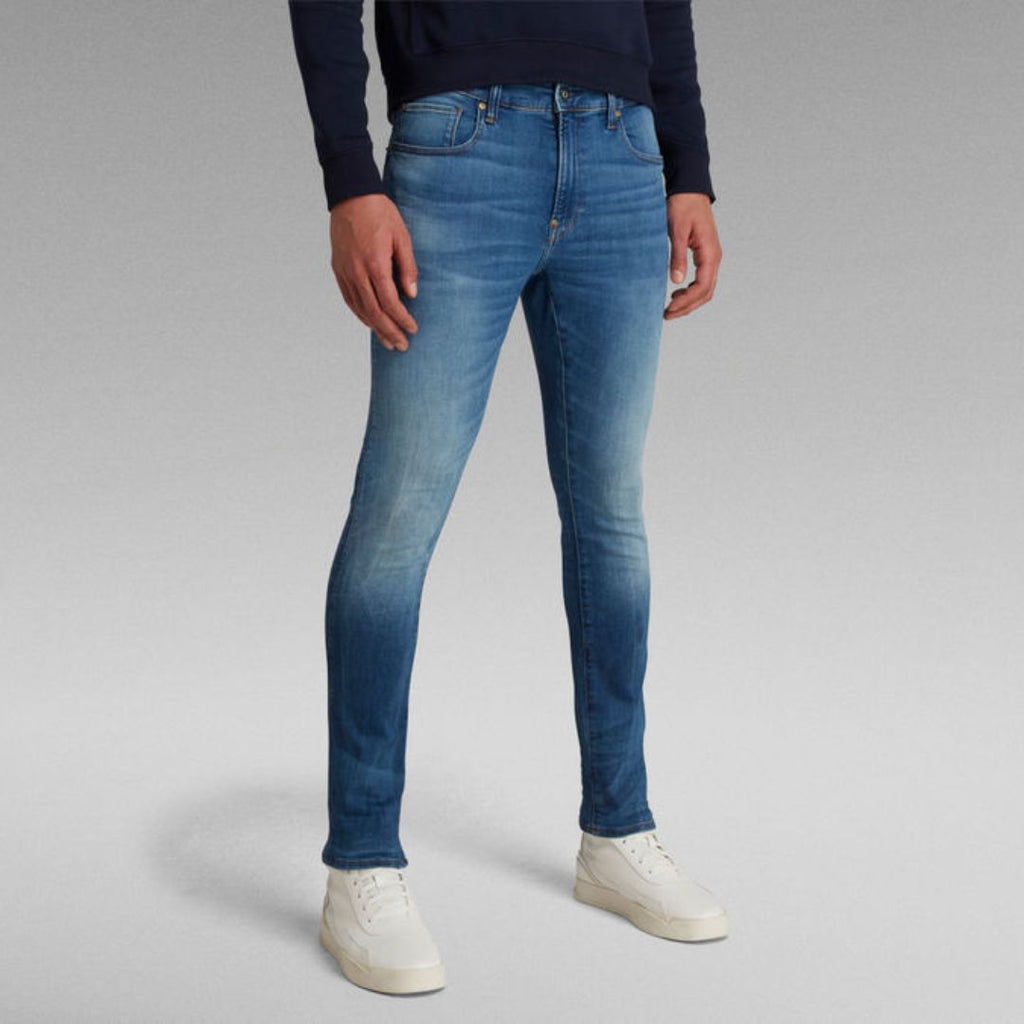 G-Star Men's Revend Skinny Jeans Medium Indigo Aged-jeans-Heroes
