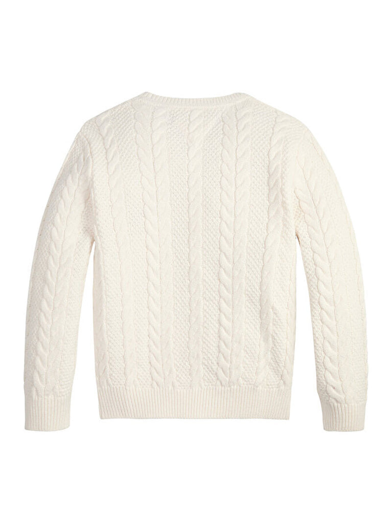 Tommy Hilfiger Essential Cable Azak Ivory Petal-Heroes