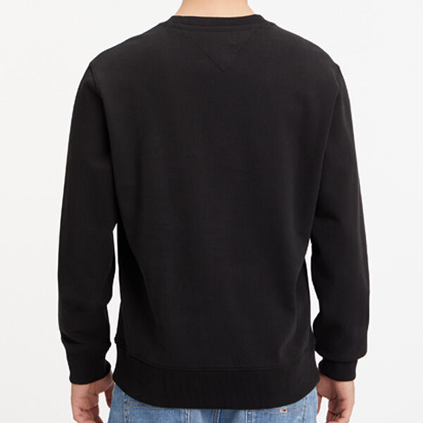 Tommy Jeans Reg Small Varcity Crew Black-sweat-Heroes