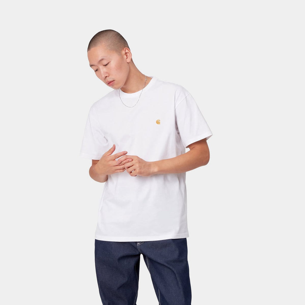 Carhartt S/S Chase T-Shirt White-t-shirt-Heroes